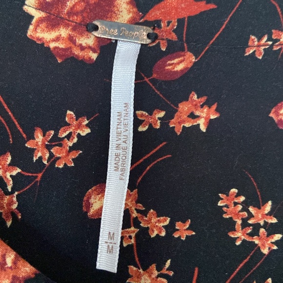 Free People Free Swinging Floral-print Mini Dress lined at bottom size M - Picture 3 of 7